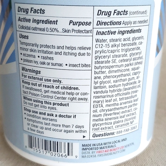 🆕️First Aid Beauty Ultra Repair Cream Intense Hydration Skin Protectant (14 oz) - Picture 8 of 11